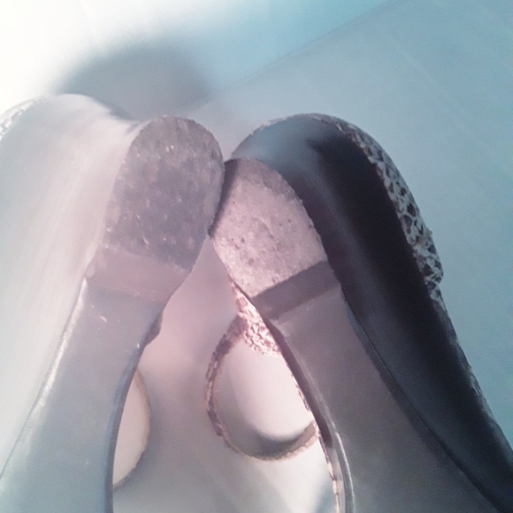 Franco Sarto Faux Snakeskin Wedged Sandals - Picture 8 of 16